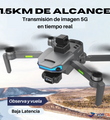 Drone AE3 PRO MAX Gimbal 3 Ejes 1.5km Alcance Doble Cámara 2 Baterías