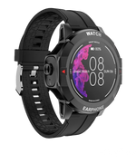 Smartwatch Con Audífonos Bluetooth Touch A Prueba De Agua