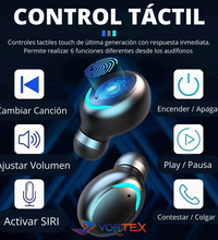 Audífonos BLAST X9 Bluetooth LED Display Control Touch Micrófono A Prueba De Agua